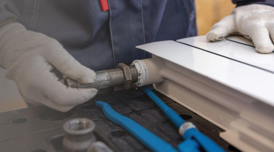 Local water heater installation in Karlsruhe, ND